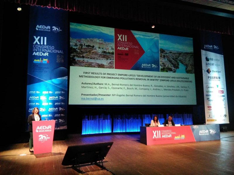 LIFE-EMPORE participation in the 12th International Congress of the Spanish Association of Desalination and Reuse (AEDyR)